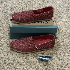 Toms Women’s Shimmer Flats Never Worn